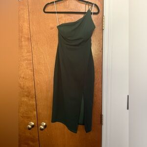 Hello Molly one shoulder dress with slit